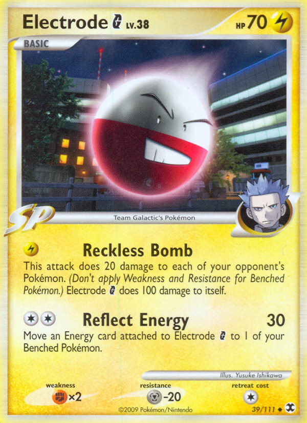 Electrode G (39/111) [Platinum: Rising Rivals] Pokémon