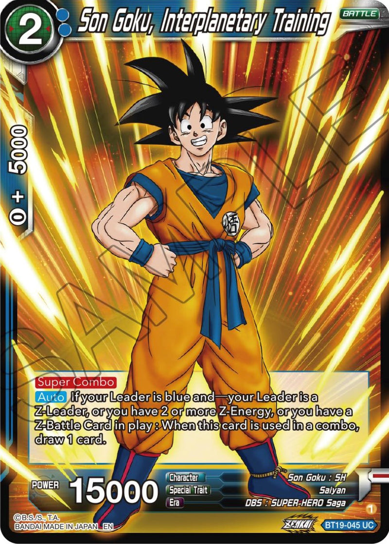 Son Goku, Interplanitary Training (BT19-045) [Fighter's Ambition] Dragon Ball Super