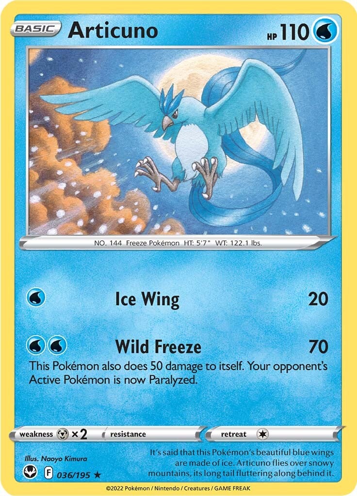 Articuno (036/195) [Sword & Shield: Silver Tempest] Pokémon