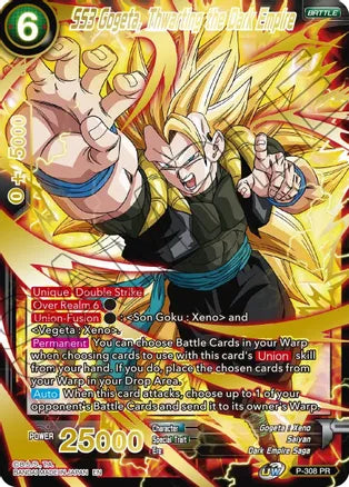 SS3 Gogeta, Thwarting the Dark Empire (Gold Stamped) (P-308) [Mythic Booster] Dragon Ball Super