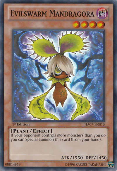 Evilswarm Mandragora [HA07-EN015] Super Rare Yu-Gi-Oh!