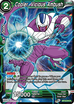Cooler, Vicious Ambush (Common) (BT13-074) [Supreme Rivalry] Dragon Ball Super
