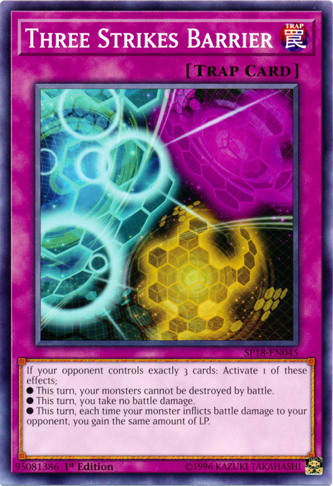 Three Strikes Barrier [SP18-EN045] Common Yu-Gi-Oh!