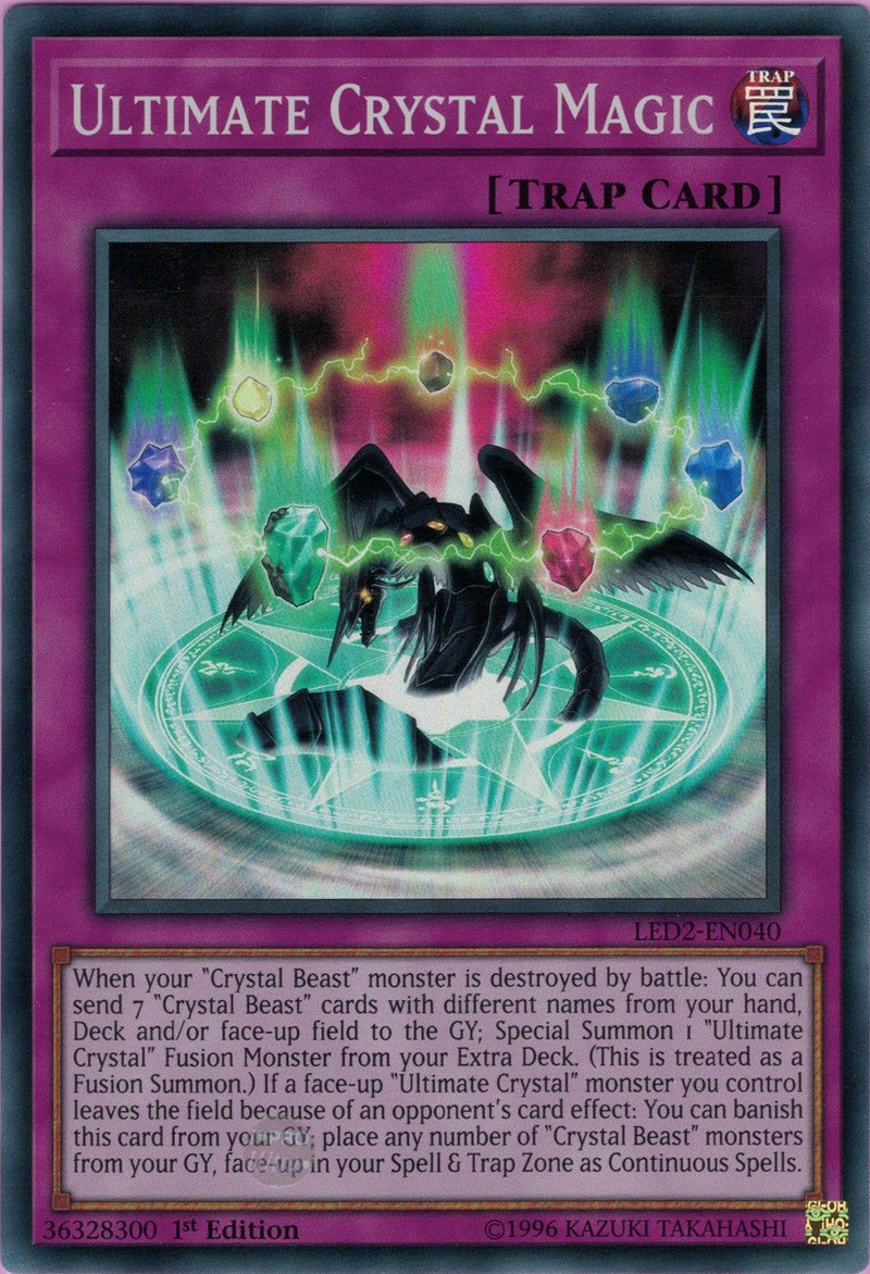 Ultimate Crystal Magic [LED2-EN040] Super Rare Yu-Gi-Oh!