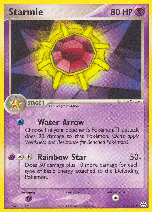 Starmie (49/101) [EX: Hidden Legends] Pokémon