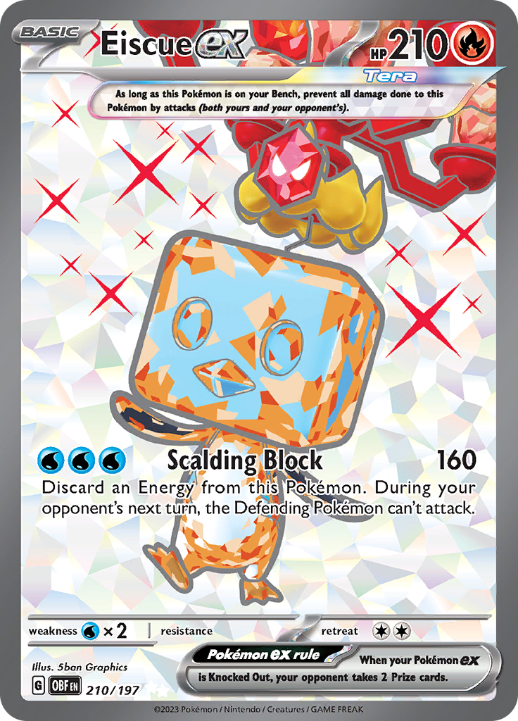 Eiscue ex (210/197) [Scarlet & Violet: Obsidian Flames] Pokémon