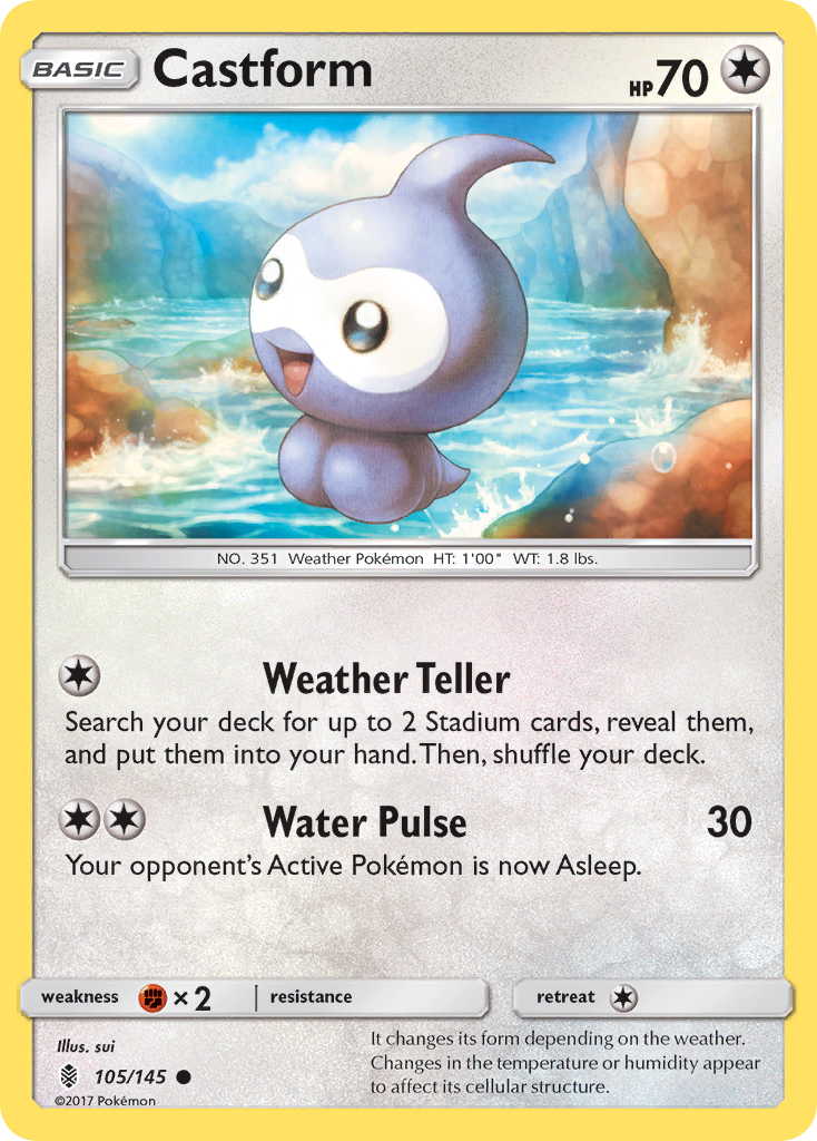 Castform (105/145) [Sun & Moon: Guardians Rising] Pokémon