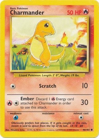 Charmander (46/102) [Base Set Unlimited] Pokémon