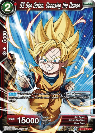 SS Son Goten, Opposing the Demon (BT15-010) [Saiyan Showdown] Dragon Ball Super