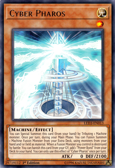 Cyber Pharos [LED3-EN013] Rare Yu-Gi-Oh!