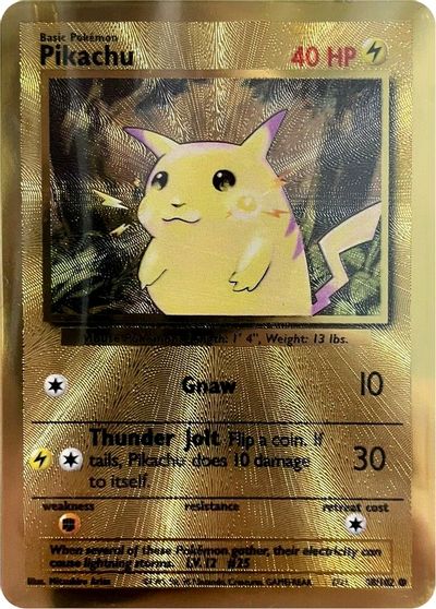 Pikachu (58/102) (Celebrations Metal Card) [Celebrations: 25th Anniversary] Pokémon