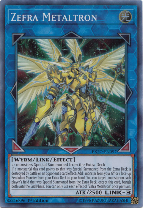 Zefra Metaltron [EXFO-EN097] Super Rare Yu-Gi-Oh!