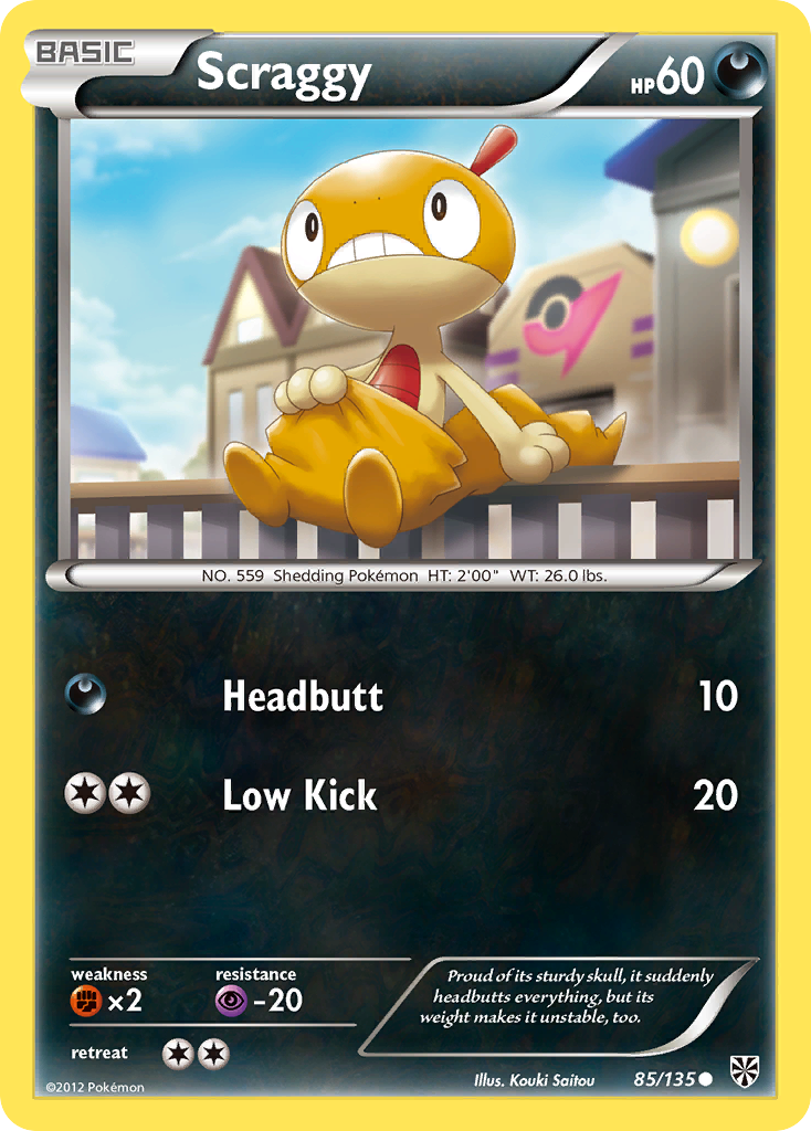 Scraggy (85/135) [Black & White: Plasma Storm] Pokémon