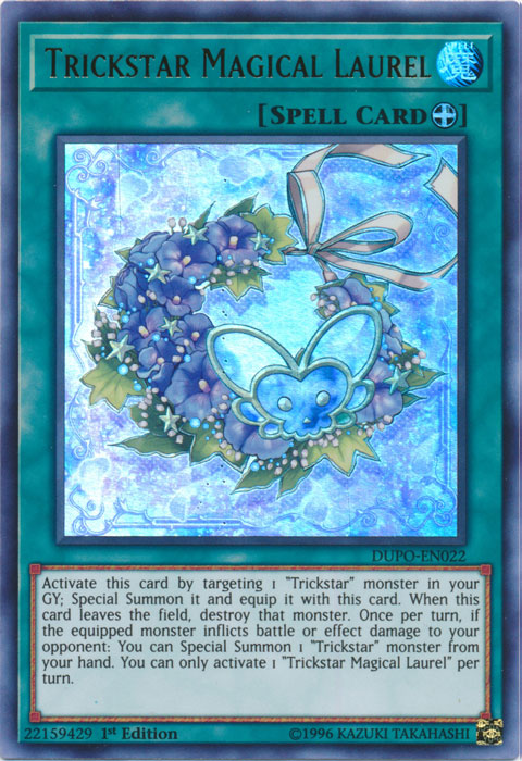 Trickstar Magical Laurel [DUPO-EN022] Ultra Rare Yu-Gi-Oh!