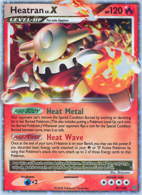 Heatran LV.X (97/100) [Diamond & Pearl: Stormfront] Pokémon