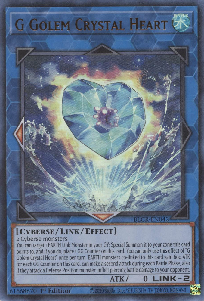 G Golem Crystal Heart [BLCR-EN042] Ultra Rare Yu-Gi-Oh!