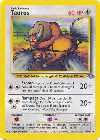 Tauros (47/64) [Jungle Unlimited] Pokémon