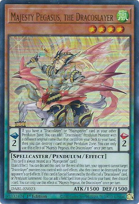 Majesty Pegasus, the Dracoslayer [DABL-EN023] Ultra Rare Yu-Gi-Oh!