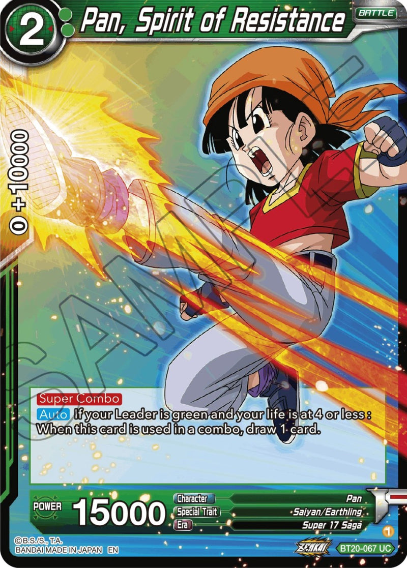 Pan, Spirit of Resistance (BT20-067) [Power Absorbed] Dragon Ball Super