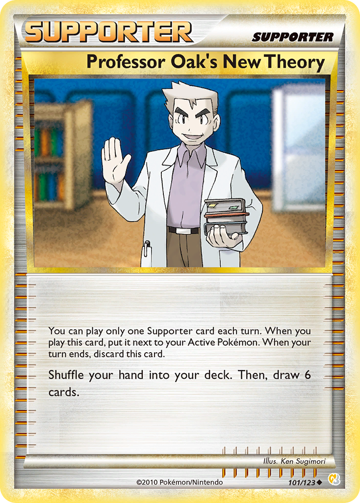 Professor Oak's New Theory (101/123) [HeartGold & SoulSilver: Base Set] Pokémon