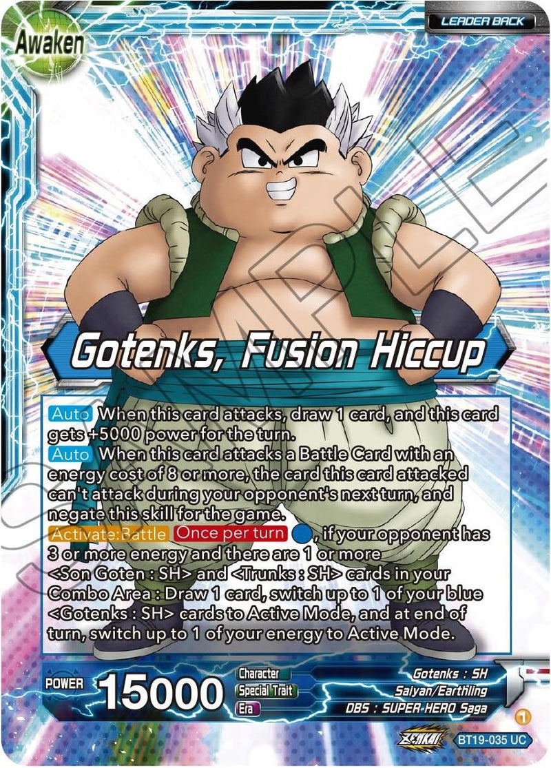 Son Goten & Trunks // Gotenks, Fusion Hiccup (BT19-035) [Fighter's Ambition] Dragon Ball Super