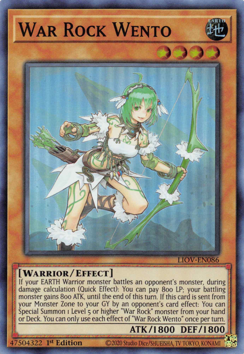 War Rock Wento [LIOV-EN086] Super Rare Yu-Gi-Oh!