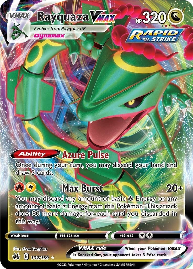 Rayquaza VMAX (102/159) (102) [Sword & Shield: Crown Zenith] Pokémon