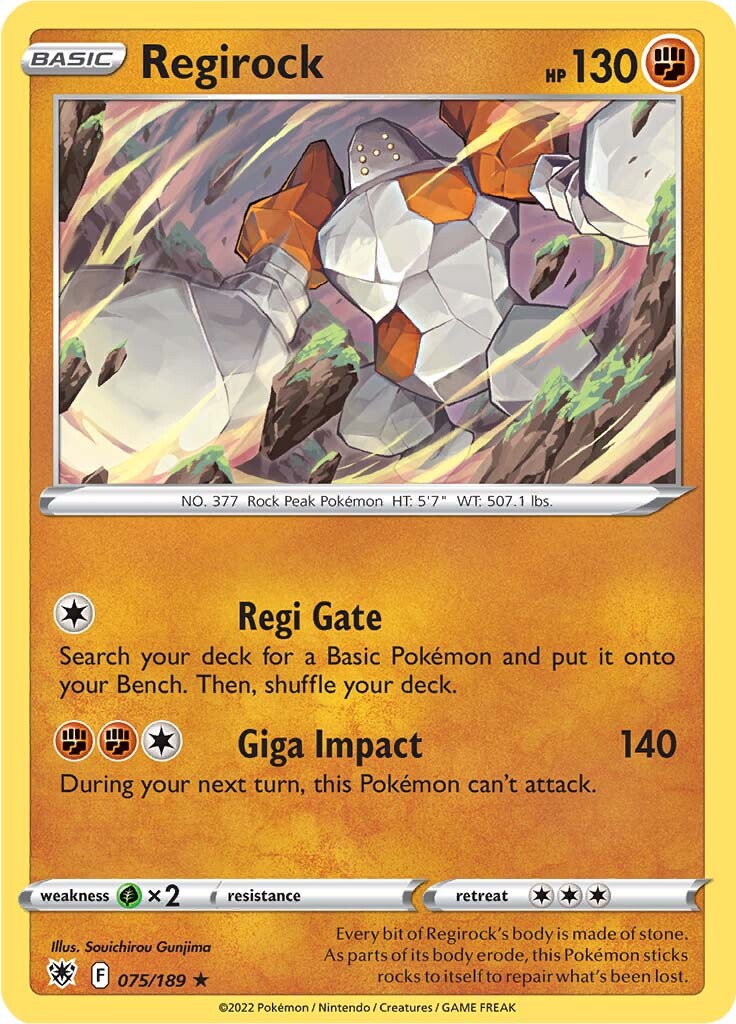 Regirock (075/189) [Sword & Shield: Astral Radiance] Pokémon