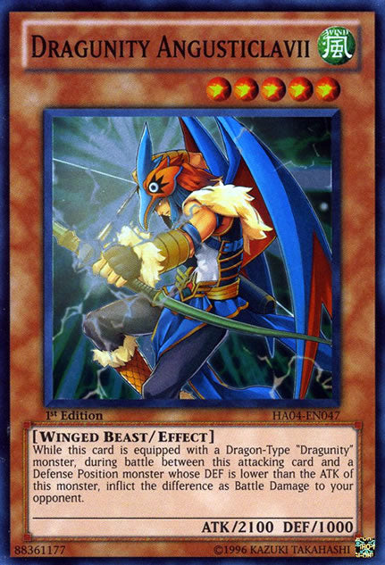 Dragunity Angusticlavii [HA04-EN047] Super Rare Yu-Gi-Oh!
