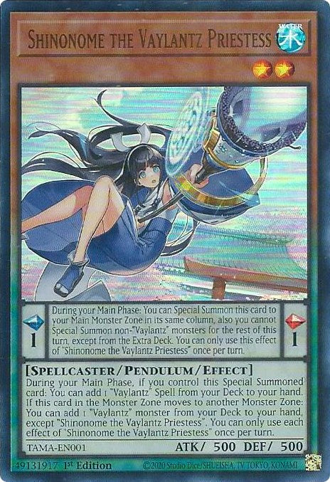 Shinonome the Vaylantz Priestess [TAMA-EN001] Ultra Rare Yu-Gi-Oh!