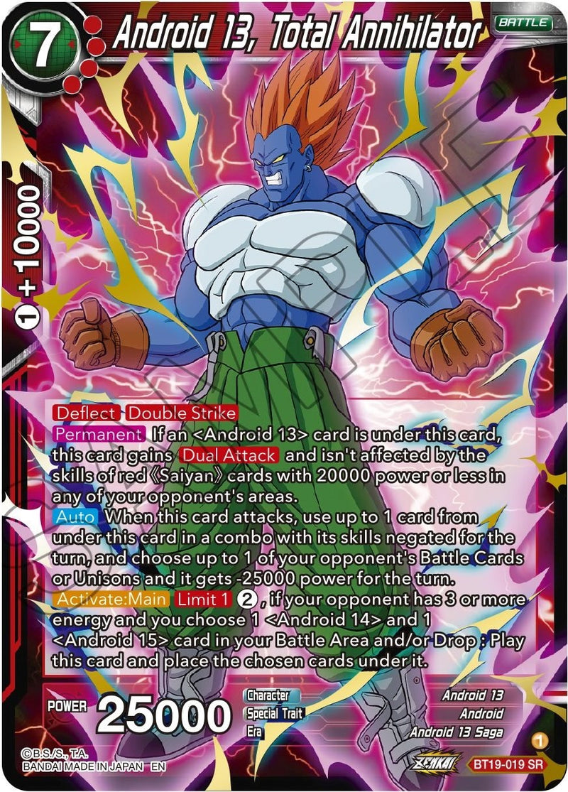 Android 13, Total Annihilator (BT19-019) [Fighter's Ambition] Dragon Ball Super