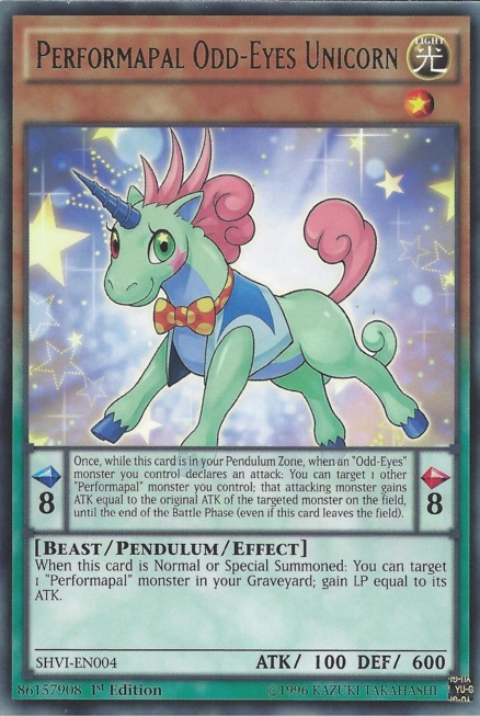 Performapal Odd-Eyes Unicorn [SHVI-EN004] Rare Yu-Gi-Oh!