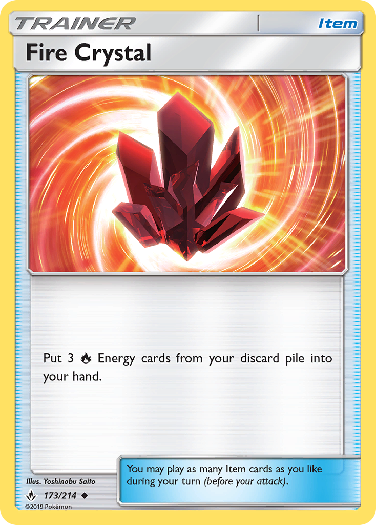 Fire Crystal (173/214) [Sun & Moon: Unbroken Bonds] Pokémon