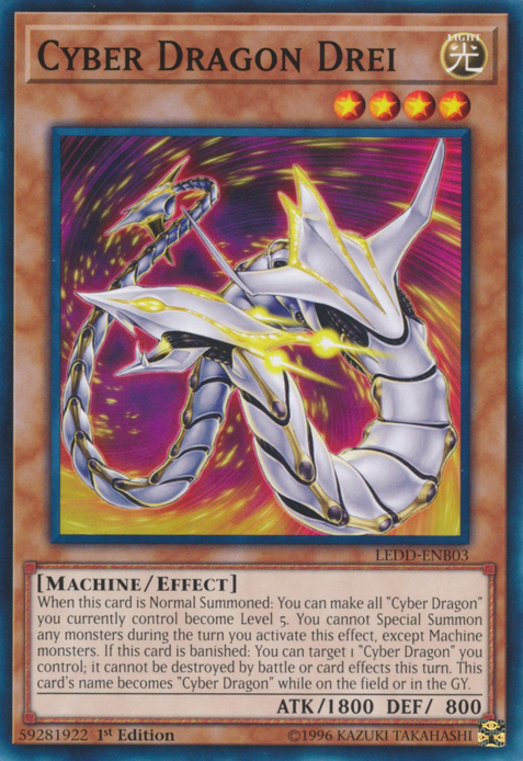 Cyber Dragon Drei [LEDD-ENB03] Common Yu-Gi-Oh!