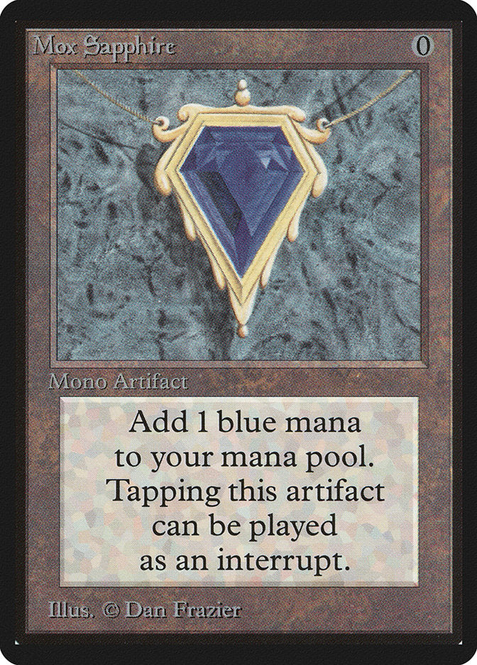 Mox Sapphire [Beta Edition] Magic: The Gathering