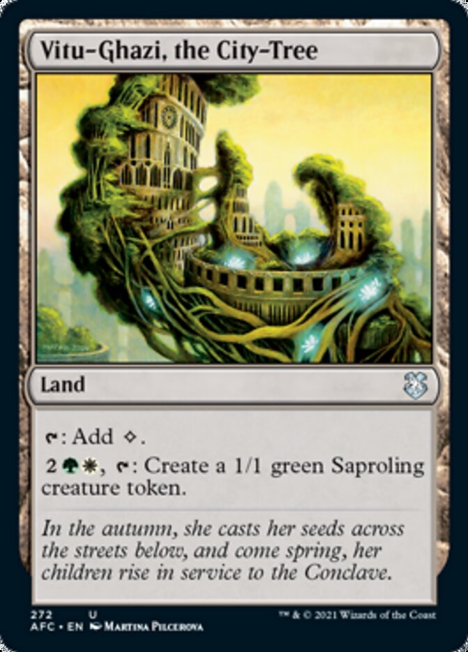 Vitu-Ghazi, the City-Tree [Dungeons & Dragons: Adventures in the Forgotten Realms Commander] Magic: The Gathering