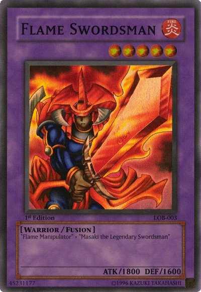 Flame Swordsman [LOB-003] Super Rare Yu-Gi-Oh!