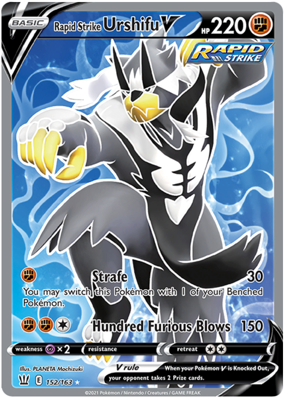 Rapid Strike Urshifu V (152/163) [Sword & Shield: Battle Styles] Pokémon