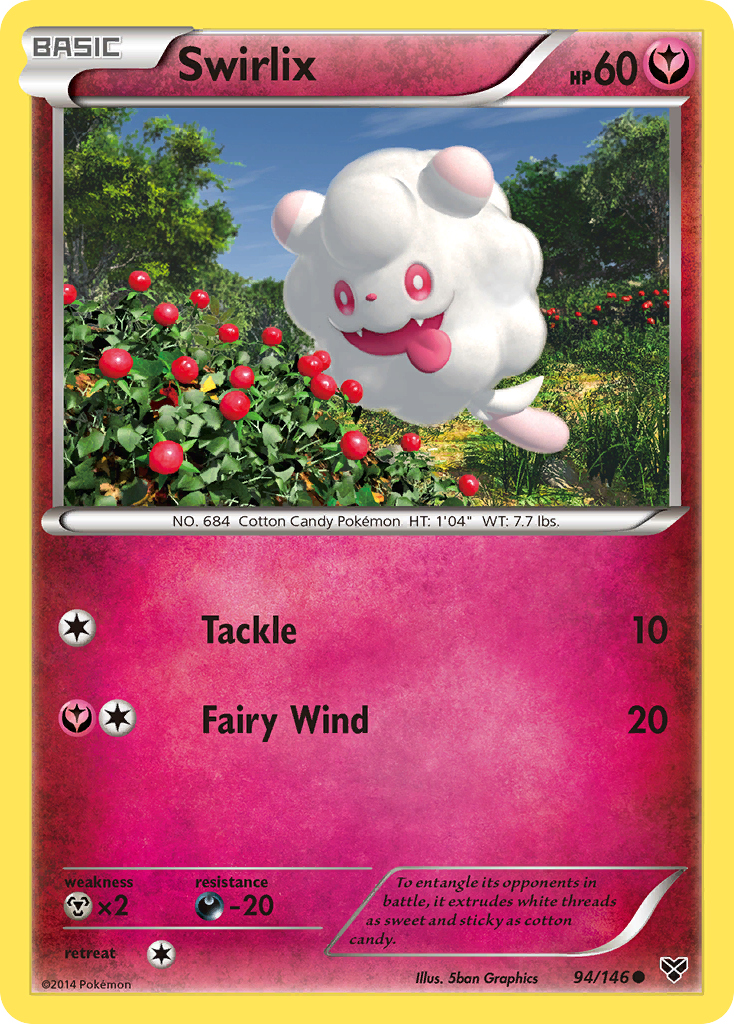 Swirlix (94/146) [XY: Base Set] Pokémon