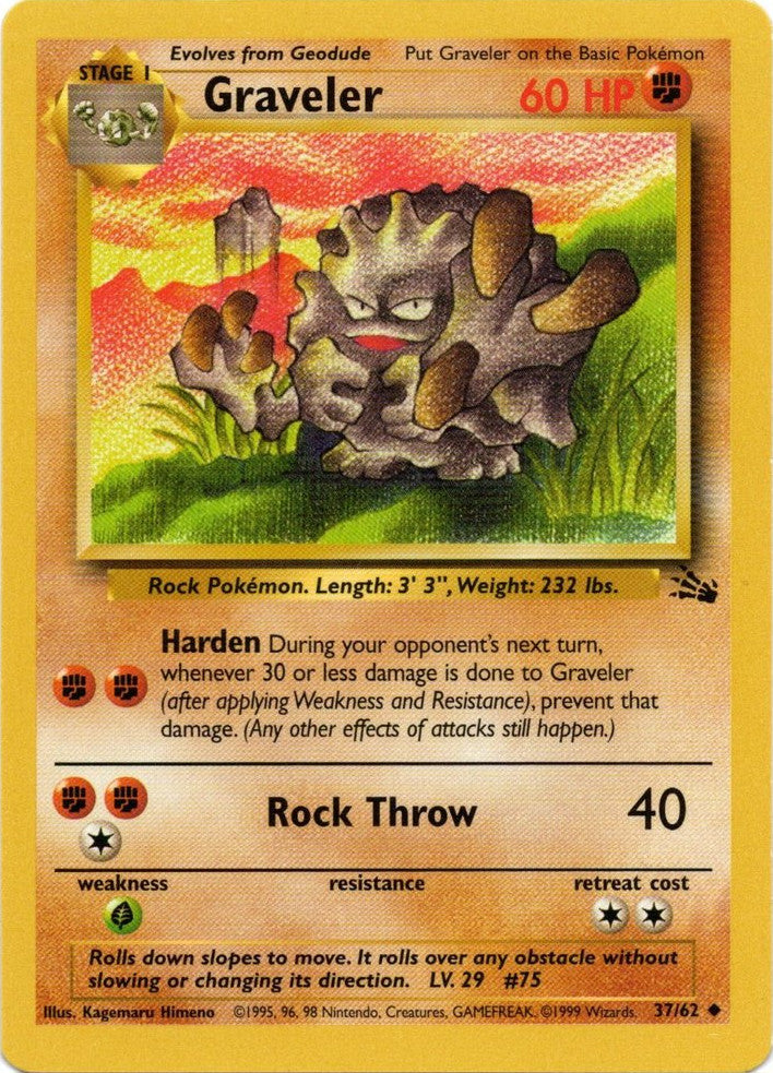 Graveler (37/62) [Fossil Unlimited] Pokémon