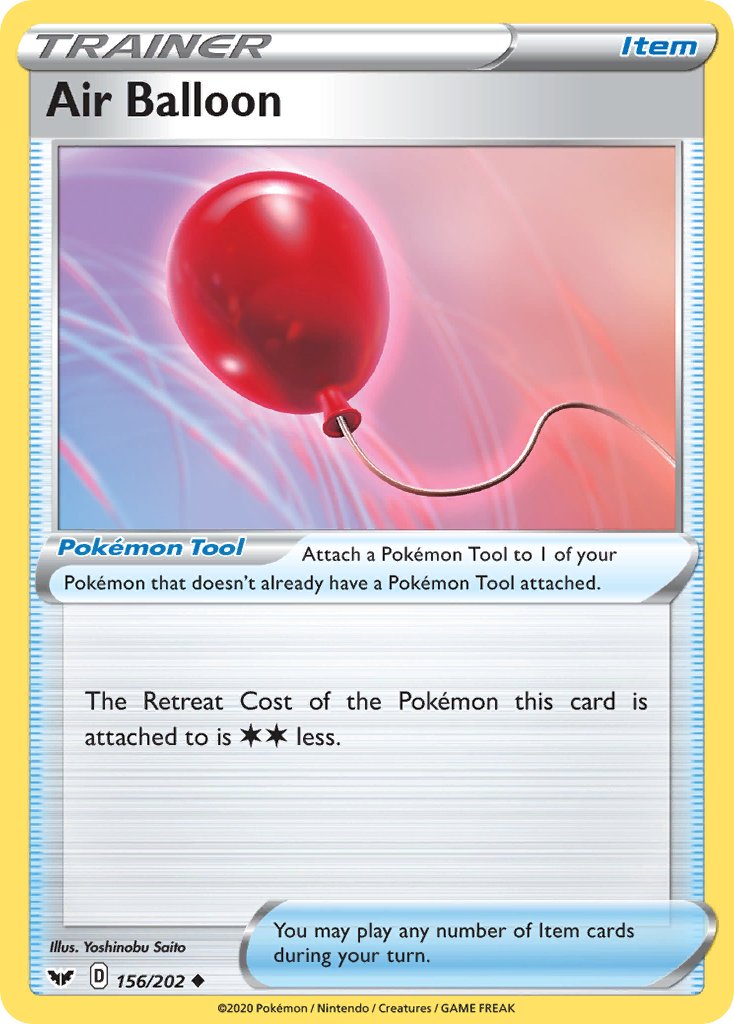 Air Balloon (156/202) [Sword & Shield: Base Set] Pokémon