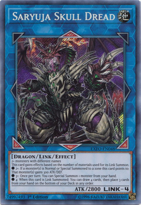 Saryuja Skull Dread [EXFO-EN048] Secret Rare Yu-Gi-Oh!