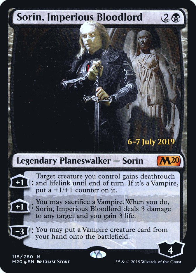 Sorin, Imperious Bloodlord [Core Set 2020 Prerelease Promos] Magic: The Gathering