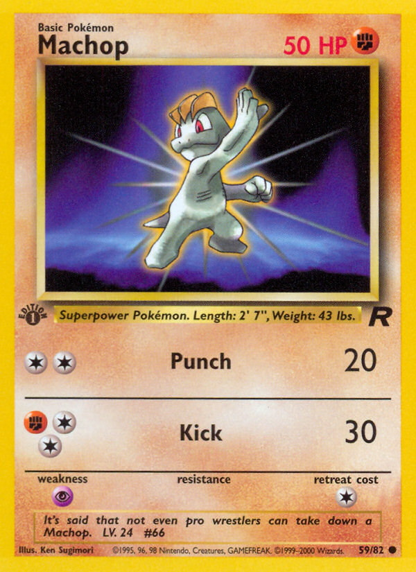 Machop (59/82) [Team Rocket 1st Edition] Pokémon
