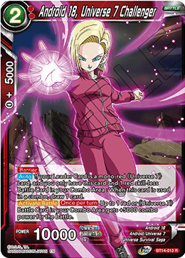 Android 18, Universe 7 Challenger (BT14-013) [Cross Spirits] Dragon Ball Super