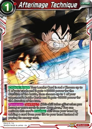 Afterimage Technique (BT5-023) [Mythic Booster] Dragon Ball Super