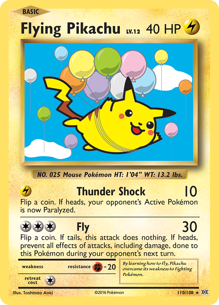 Flying Pikachu (110/108) [XY: Evolutions] Pokémon