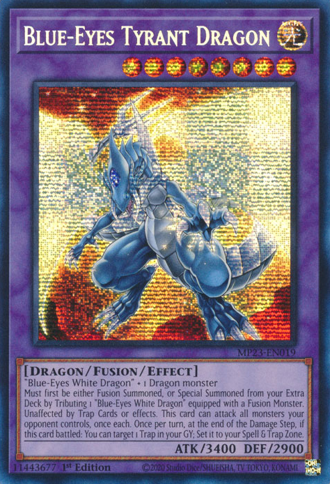 Blue-Eyes Tyrant Dragon [MP23-EN019] Prismatic Secret Rare Yu-Gi-Oh!
