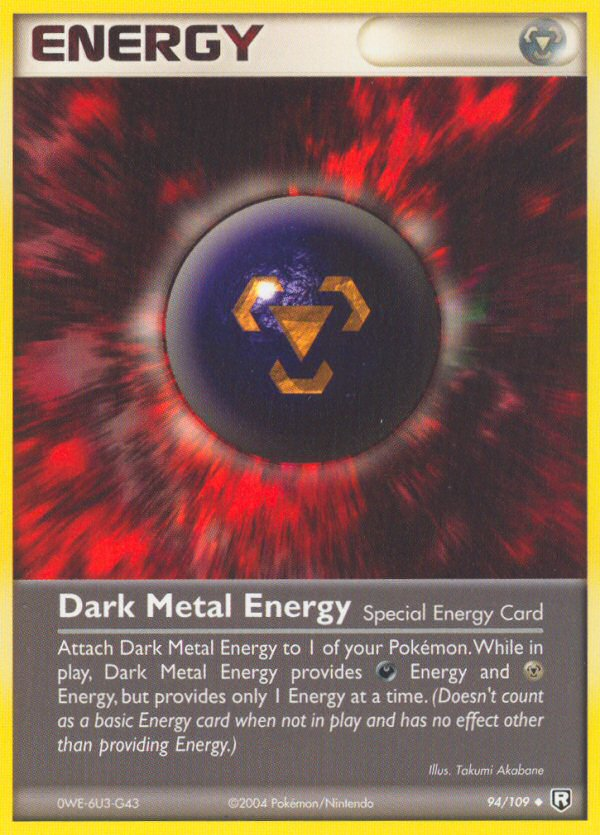 Dark Metal Energy (94/109) [EX: Team Rocket Returns] Pokémon
