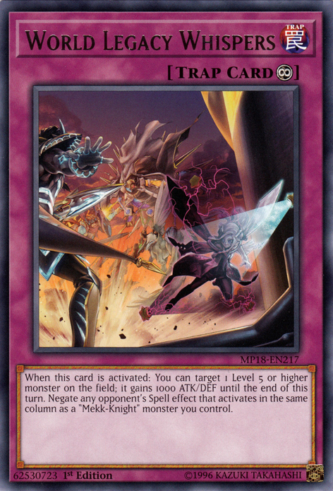 World Legacy Whispers [MP18-EN217] Rare Yu-Gi-Oh!